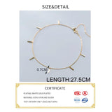 925 Silver Minimalist Anklet Women's Party Jewelry