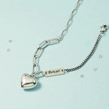 925 Silver Anklet Vintage Love Heart Foot Chain