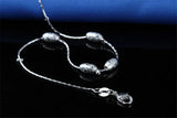 925 Silver Frosted Ball Anklet for Women