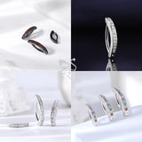 925 Silver Crystal Cross Navel Piercing Snap Belly Button Ring