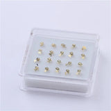 20 Rose Flower Nose Studs for Women