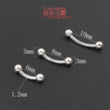 925 Sterling Silver Eyebrow Nails 16G 1.2mm Body Jewelry