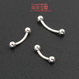 925 Sterling Silver Eyebrow Nails 16G 1.2mm Body Jewelry