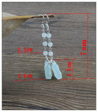 925 Silver Tassel Jade Gourd Earrings