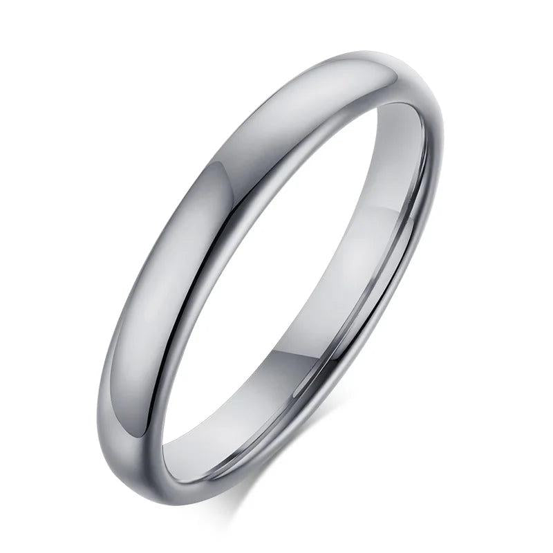 Classic Tungsten Wedding Rings for Couple Rose Lady Gift Engraving 3mm