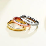 Classic Tungsten Wedding Rings for Couple Rose Lady Gift Engraving 3mm