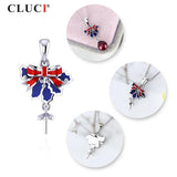 925 Silver Bowknot Pendant for Necklace Making SP379SB