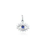TrustDavis 925 Silver Eye Zircon Charm Pendant Women DIY Jewelry DZ982
