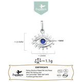 TrustDavis 925 Silver Eye Zircon Charm Pendant Women DIY Jewelry DZ982
