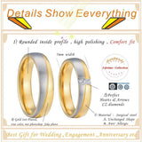 Unique Anniversary Wedding Band Ring for Men and Women