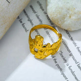 Vintage Irregular Textured Ring Punk Opening Adjustable Party Jewelry