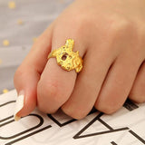 Vintage Irregular Textured Ring Punk Opening Adjustable Party Jewelry
