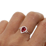 CZ Lace Water Drop Knuckle Ring Women Style Midi Finger Rings