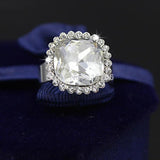 13mm Big CZ Austrian Crystal Ring Jewelry for Women Gift