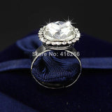 13mm Big CZ Austrian Crystal Ring Jewelry for Women Gift