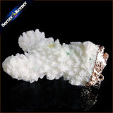 Raw Coral Pendant Necklace Druzy Drusy Elestial Skeletal Cluster Specimen AA359