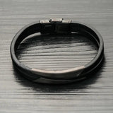 Europe & US Stainless Steel Leather Bracelet Hand Decoration