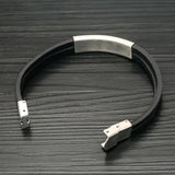Europe & US Stainless Steel Leather Bracelet Hand Decoration