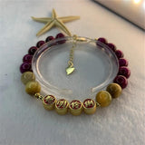 Bohemia Tiger Eye Bracelet Buddha Beads Rope Chain Kirsite 7.5inch