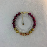 Bohemia Tiger Eye Bracelet Buddha Beads Rope Chain Kirsite 7.5inch
