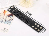 Punk Casual Wide Leather Braided Cuff Bracelet Bangle