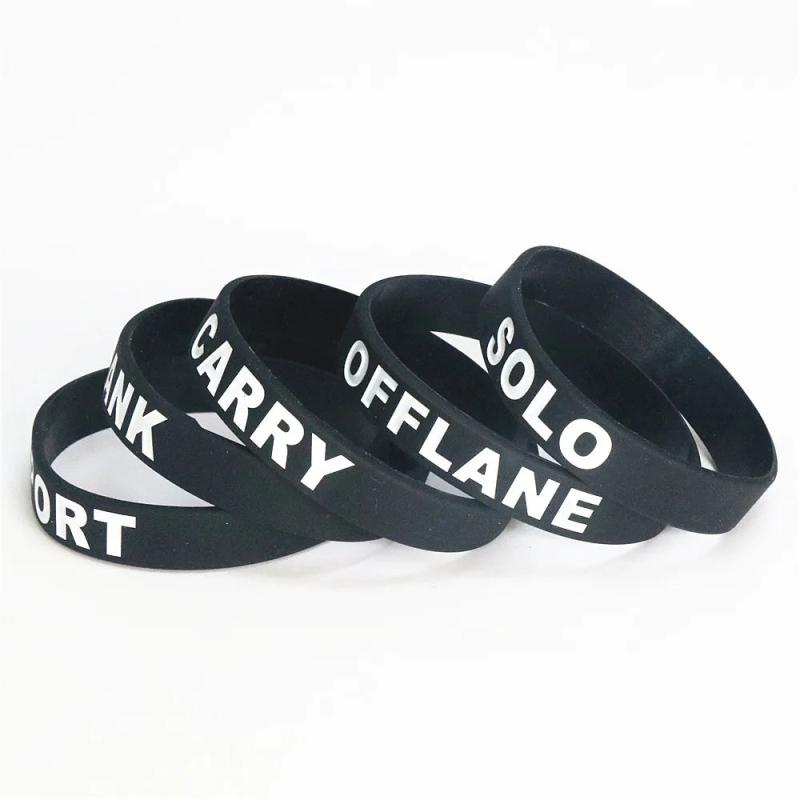 5pcs Game Silicone Bracelet Intaglio 5 Styles Wristbands Bangles & Bracelets