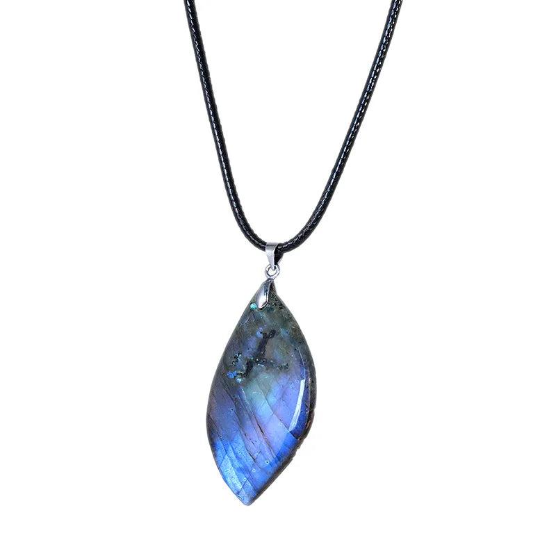 Labradorite Water Drops Pendant Necklace