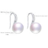 Freshwater Pearl Earrings Women 925 Sterling Silver Girl Birthday