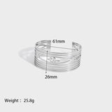 Titanium Steel Snake Cuff Bangle for Women