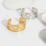 Titanium Steel Snake Cuff Bangle for Women
