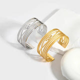 Titanium Steel Snake Cuff Bangle for Women