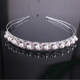 Pearl Hairbands Rhinestone Head Band Bridal Headwear Hair Jewelry