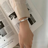 Silver Vintage Circular Weave Bracelet for Women