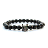 Tiger Eye Beads Bracelet Wolf Bracelet Stone Pulseras Pulseira