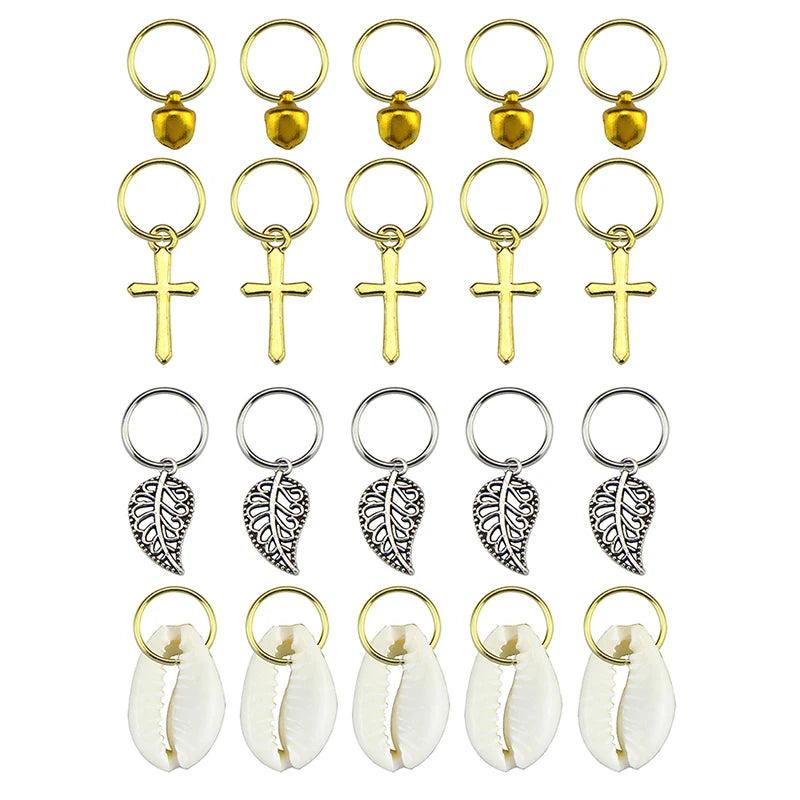 100pcs Hair Braid Dreadlock Beads Cuffs Hair Ring Hair Extension Accessories