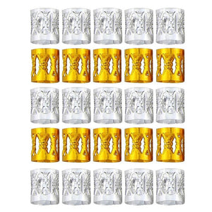 100pcs Hair Braid Dreadlock Beads Cuffs Hair Ring Hair Extension Accessories