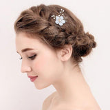 Ginsonbridal Flower Hair Pins Bridal Side Pins Girls Headpiece