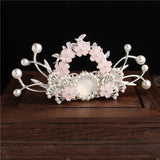 Retro Flower Beads Hairpin for Hanfu Costume