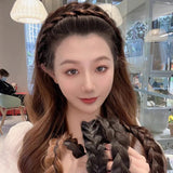 Twist Braid Hairband Wig Headband Pressure Hair Pull Flower Wide-brimmed