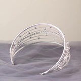 Baroque Star Crown Rhinestone Tiara Wedding Headdress