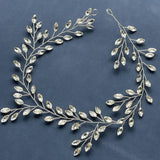 Crystal Rhinestone Bridal Headband Hair Vine Wedding Jewelry