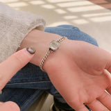 Square Cubic Zircon Bracelet for Women - Party Jewelry