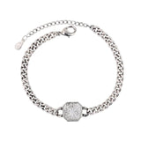 Square Cubic Zircon Bracelet for Women - Party Jewelry