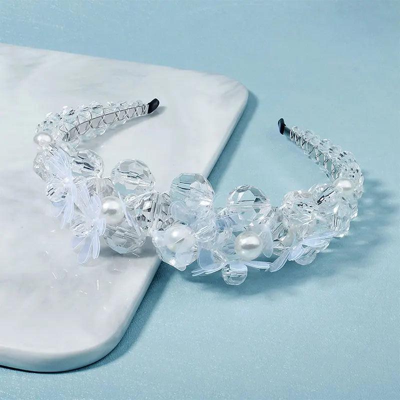 Efily Crystal Headbands Wedding Hair Accessories Bridal Headwear