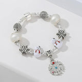 Colorful Unicorn Beads Leather Chain Charm Bracelet