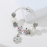 Colorful Unicorn Beads Leather Chain Charm Bracelet