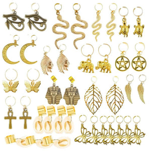 40Pcs Braids Hair Clips Dreadlocks Hair Rings Wide Application Durable