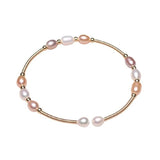 Freshwater Pearl Link Bracelet for Women Lobster Clasp Chain Jewelry