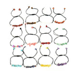 Hand-woven Natural Crystal Amethyst Agate Bracelet