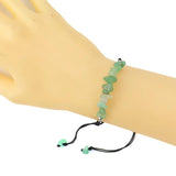 Hand-woven Natural Crystal Amethyst Agate Bracelet